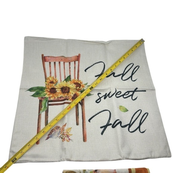 Harvest Sunflowers:‎ 18x18 Fall Decor Pillow Covers Set of 4- Grandmacore - Picture 12 of 12
